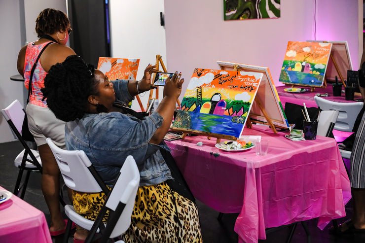 LACED N PAINT, "I AM" AFFIRMATION PAINT N SIP PARTIES! (ADULTS ONLY)