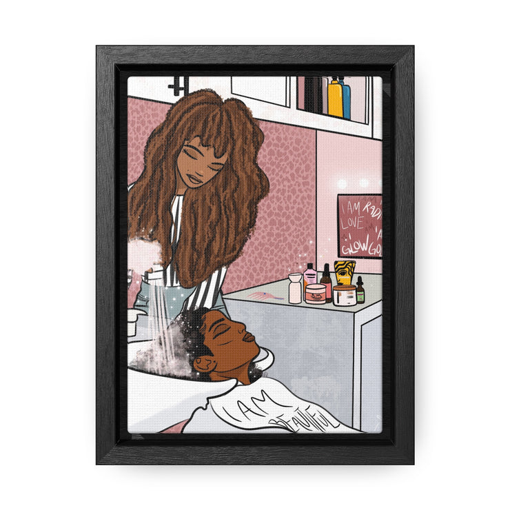 Hair N Harmony Framed Canvas