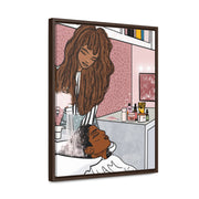 Hair N Harmony Framed Canvas