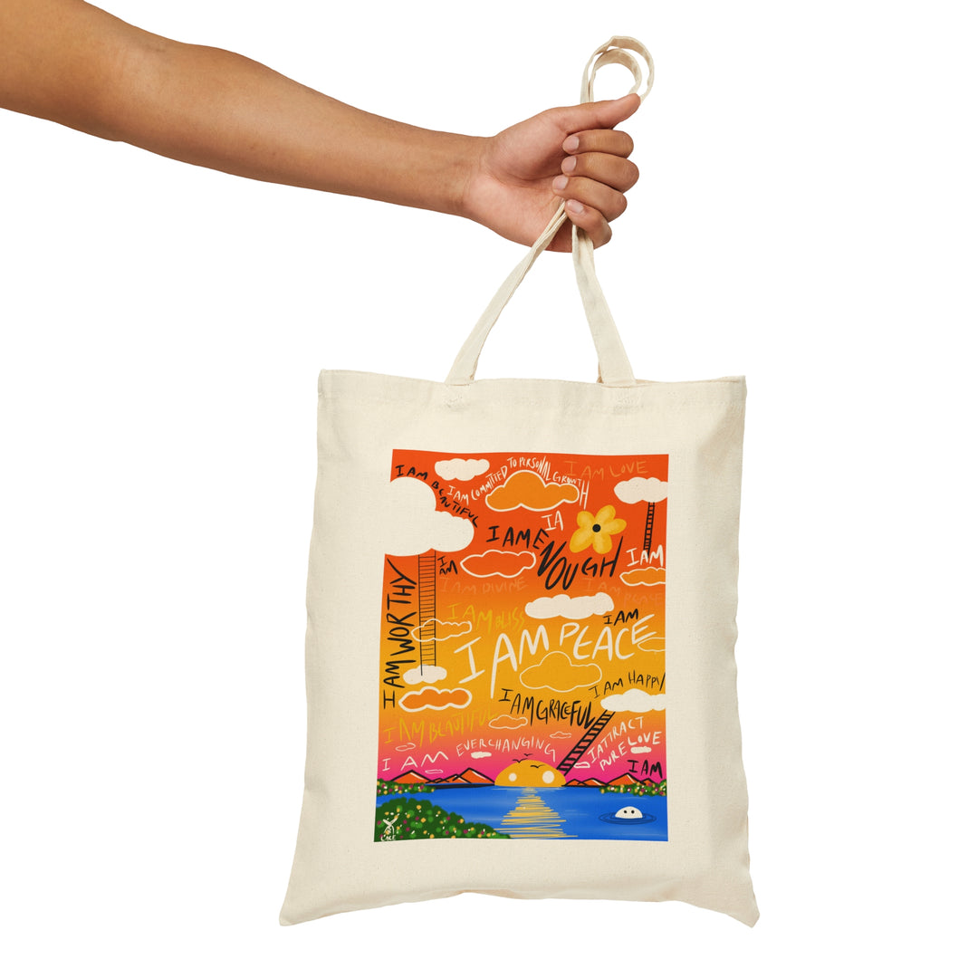 I AM PEACE Canvas Tote Bag – Talley Marxx & Co.