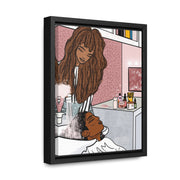 Hair N Harmony Framed Canvas