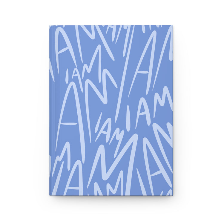 "I AM" Hardcover Journal Matte (Bubble Berry Blue)