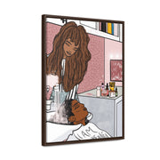 Hair N Harmony Framed Canvas