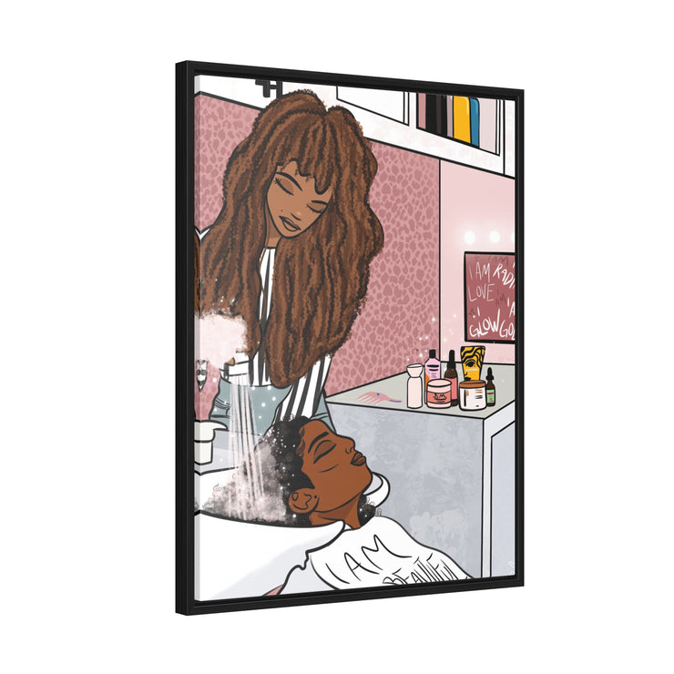 Hair N Harmony Framed Canvas