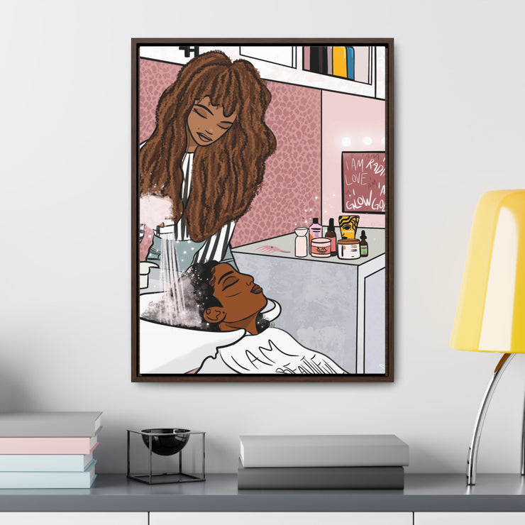 Hair N Harmony Framed Canvas