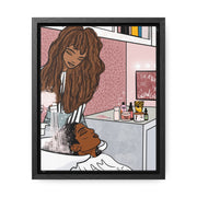 Hair N Harmony Framed Canvas