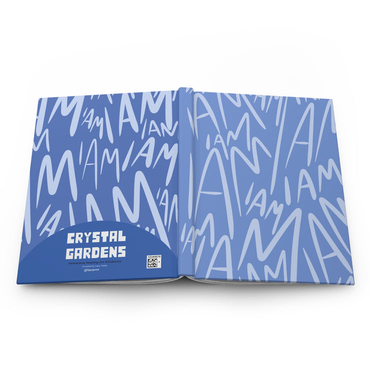 "I AM" Hardcover Journal Matte (Bubble Berry Blue)