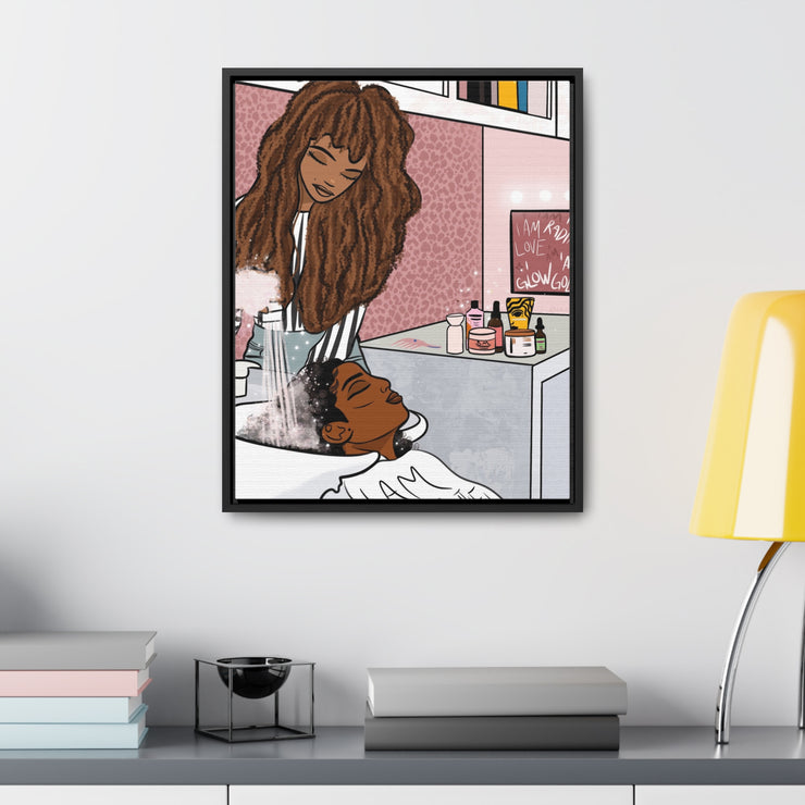 Hair N Harmony Framed Canvas