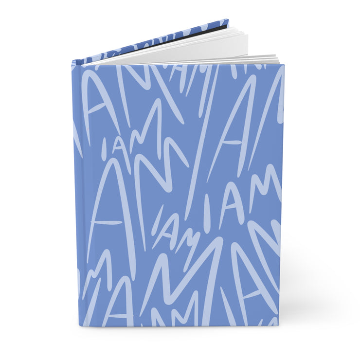 "I AM" Hardcover Journal Matte (Bubble Berry Blue)