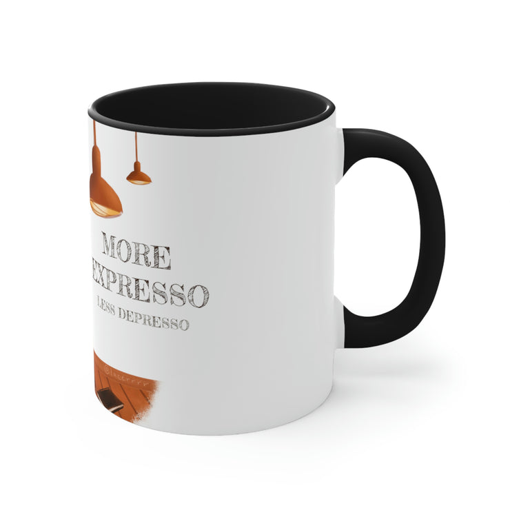 More Expresso Less Depresso Coffee Mug