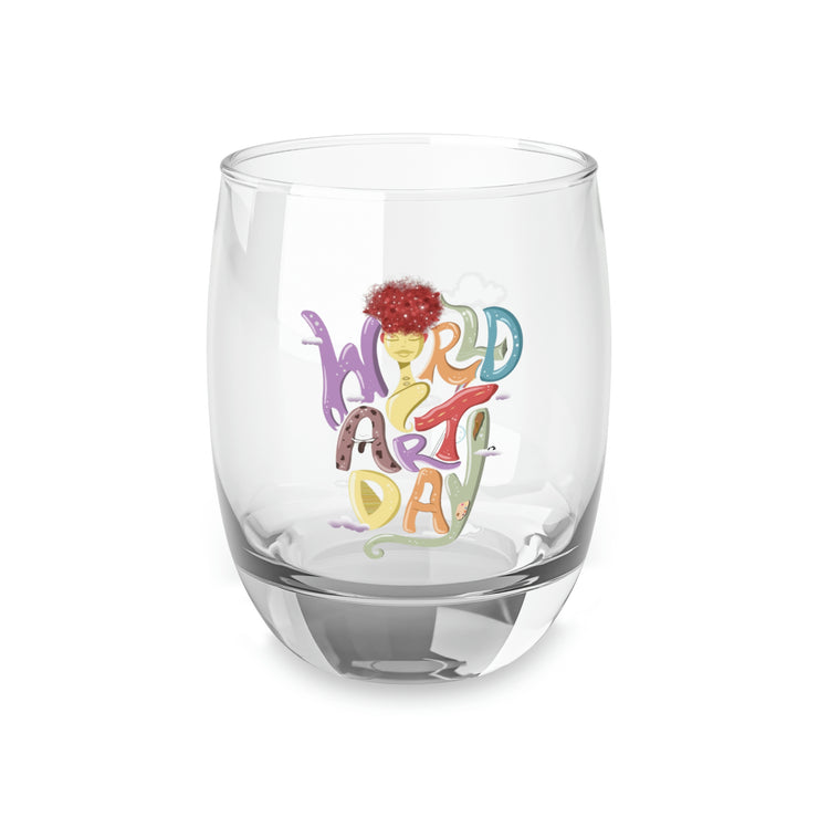 World Art Day Whiskey Glass